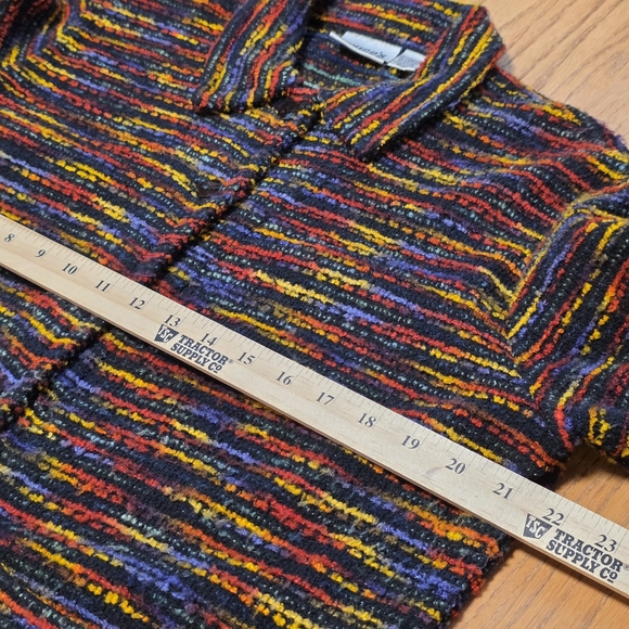 Vintage Chico's Multi-Colored Sweater, Jacket, Button-Up Women's Size Large - Picture 7 of 13